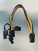 Adapter PCIE 6 pin na 2X PCIE 8 pin ( 6+2 )