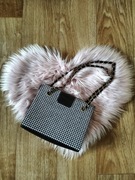 Torebka Shein czarno-biała w kratkę 