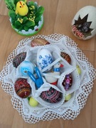 Wielkanocna ozdobna na jajka Koszyk-serweta