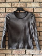 Montego bawełniana bluzka w paski z długim rękawem L 40