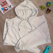 Bluza damska biała kremowa H&M z kapturem