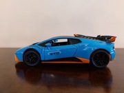 Model Lamborghini Huracan STO 1:24, oświetlenie, dźwięk silnika, jakość ok
