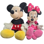 Pluszowe maskotki vintage Myszka Mickey i Myszka Minnie