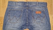Spodnie męskie jeans Wrangler Greensboro W38L34 z domieszką lnu 