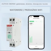 Licznik energii DIN 63A WIFI TUYA Smart przekaźnik watomierz