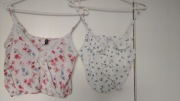TOP / KOSZULKA krótki w KWAITKI - H&M i TALLY WEIJL (2 szt.) rozm.36/S