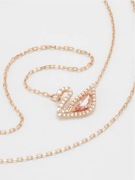 Naszyjnik Swarovski Swan Rozowy Diament