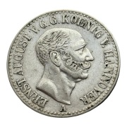 1 Talar 1842 A - ERNST AUGUST - HANNOVER - SREBRO