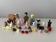 Lego zwierzęta farma świnia żaby pies krowa owieczka