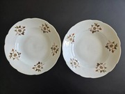 Talerz głęboki do zupy 2 szt Ćmielów w kwiaty