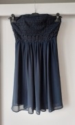 Elegancka granatowa sukienka bez rękawów Vila rozm.S