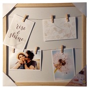 Ramka do zdjęć 38 x 38  klasyczna z lampkami led Jasna