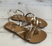 Stylowe Sandały Damskie Papaya 40 Korekcja Halluksów Skórzane Nowe !