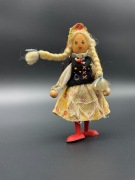 Vintage Lalka Ludowa Cepelia – Rękodzieło z Lat 60.-70. XX w., PRL