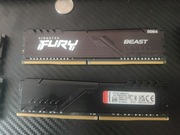 Pamięć RAM Kingston FURY Beast 8GB DDR4 2666MHz CL16 