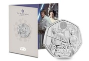 STAR WARS 50p Luke Skywalker & Princess Leia 2023 ANGLIA BU