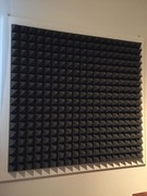 2 panele akustyczne w obudowie drewnianej