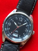 Zegarek kwarcowy TCM caly stalowy ,sprawny 38mm 