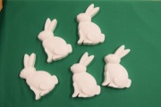 Figurki gipsowe - zajączki, kurczaki i inne