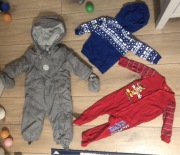 Kombinezon ocieplany r. 80 + śpioch + bluza