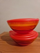 Tupperware Elegancja 2*600 ml z pokrywkami