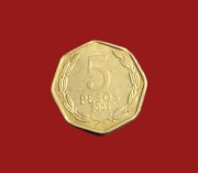 Moneta 5 peso 2005, Chile