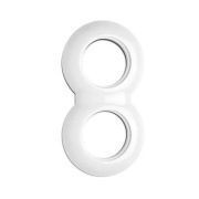 Ramka podwójna monolit THPG porcelana biała - 2 NOWE SZTUKI