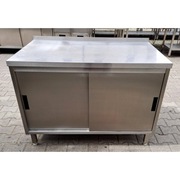 STÓŁ Z SZAFKĄ - DRZWI SUWANE - DORA METAL - 120/70/85 - M.952.N