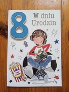 Kartka urodzinowa dla chłopca 8 urodziny 8 lat