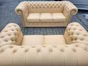 Chesterfield Classic 3+2 włoska skóra naturalna 