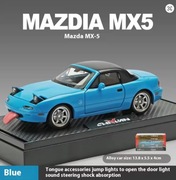 Mazda MX-5 1:32 Model Samochodu Diecast Światło Dźwięk Wyścigowy