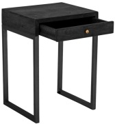 2 x Szafka nocna Napa 36x49 czarna / wykonana z surowców naturalnych