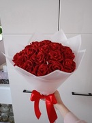 Bukiet wieczny ze wstążki 