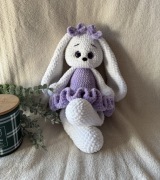 Ręcznie robiony królik baletnica amigurumi handmade