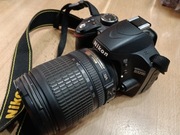 Lustrzanka Nikon D3200 korpus + obiektyw Nikkor 18-105 VR SD 16GB od 1 zł