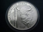 BIAŁORUŚ 1 RUBEL 2001 r ŻUBR / ZUBR