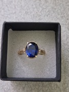 585,rozmiar 20,3,25 grama Pierścionek najwyższej próby złota Kamień Oceanu