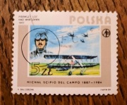 PIERWSZY LOT NAD WARSZAWĄ 1911 nestor Michał Scipio del Campo 1887-1984