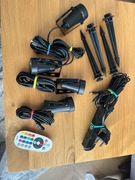 B-right Zestaw 4 lamp ogrodowych RGB z pilotem – wodoszczelne IP65,LED