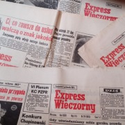 Express Wieczorny  gazeta  z  PRL   Warszawa  