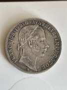 AUSTRIA, 1 FLOREN 1861 A  FRANC I JOSEPH