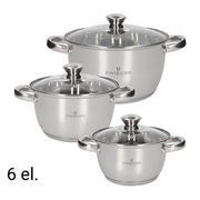 Zestaw garnków Zwieger Multima, 6 elementów, stal nierdzewna