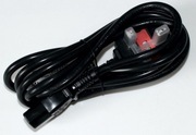 Komputerowy (wtyk C13) kabel zasilający Wersja angielska UK z bezpieczn.
