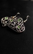 Posrebrzane kolczyki " Little hearts " 