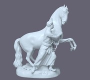 Figura Maur z Koniem Miśnia Meissen