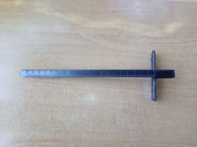 Prowadnica równoległa pilarki tarczowej miarka szerokości deski metal