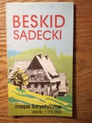 Beskid Sądecki * Mapa turystyczna 1986