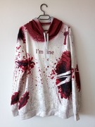 Bluza z kapturem pełny nadruk rozmiar 2XL