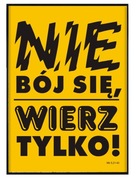 PLAKAT CHRZEŚCIJAŃSKI CYTAT PISMO ŚWIĘTE 30X40 CM