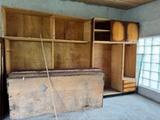 Meble z lat 70 tych segment PRL niekompletny szafki szafa do garażów piwnic